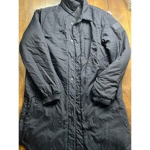 MPG Sport Mens Black Long Puffer Coat Insulated Parka Jacket Size Medium M